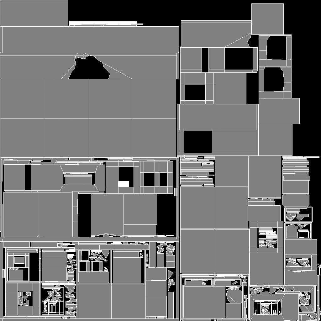 Middle East destroyed house for game num04 3D model_4