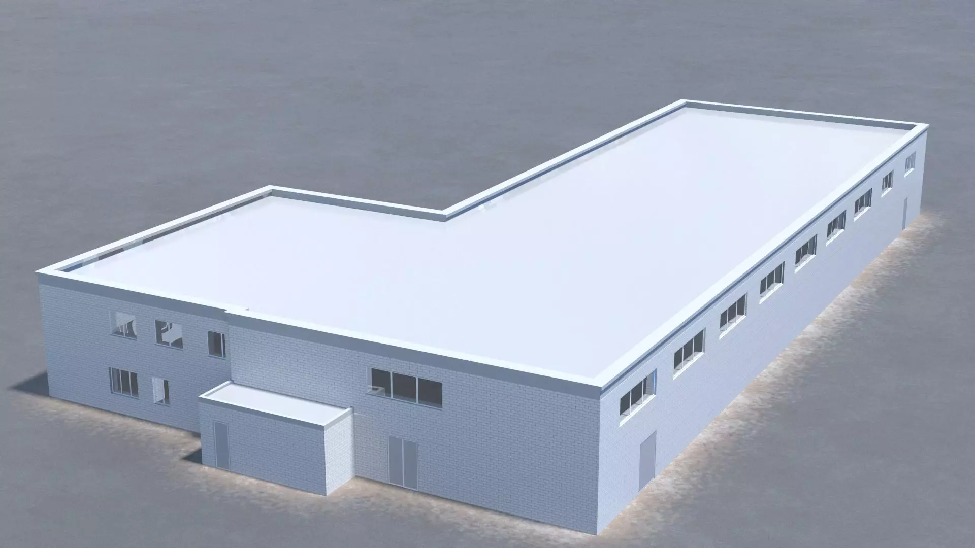  Building office v9 3D model_0