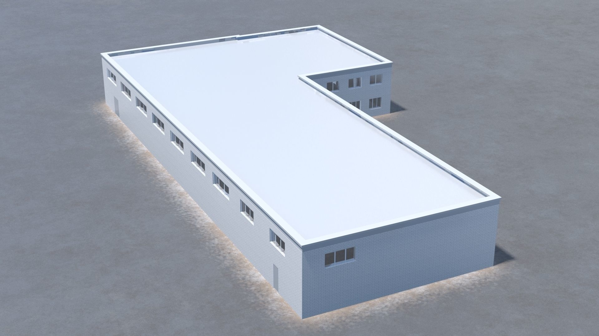 Building office v9 3D model_2