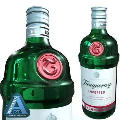 Tanqueray Bottle 3D model_0