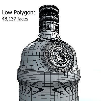 Tanqueray Bottle 3D model_10