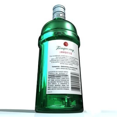 Tanqueray Bottle 3D model_9