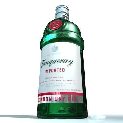 Tanqueray Bottle 3D model_7
