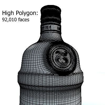 Tanqueray Bottle 3D model_11