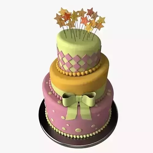 Stylized Cake 3D model
