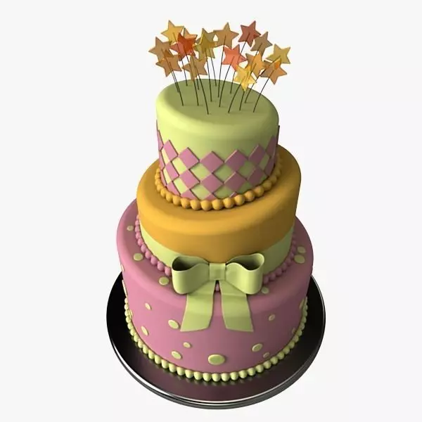 Stylized Cake 3D model