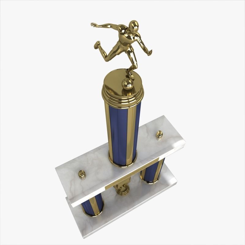 Soccer Trophy 3D model_6
