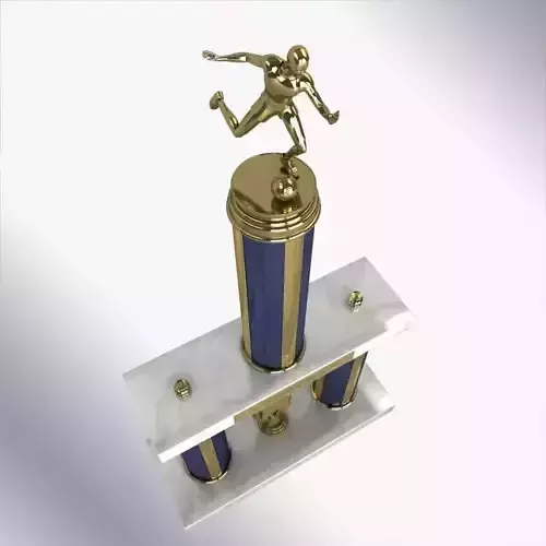 Soccer Trophy 3D model