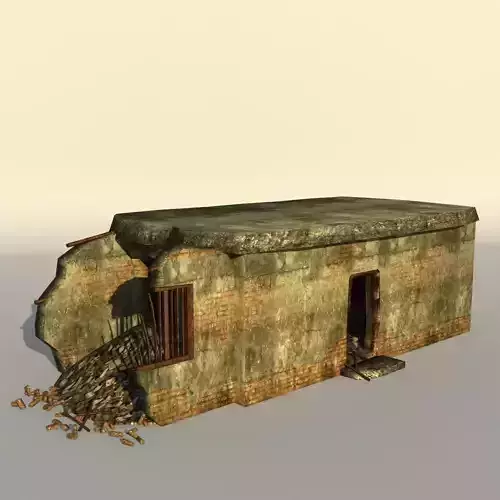 Middle East destroyed house for game num10 3D model