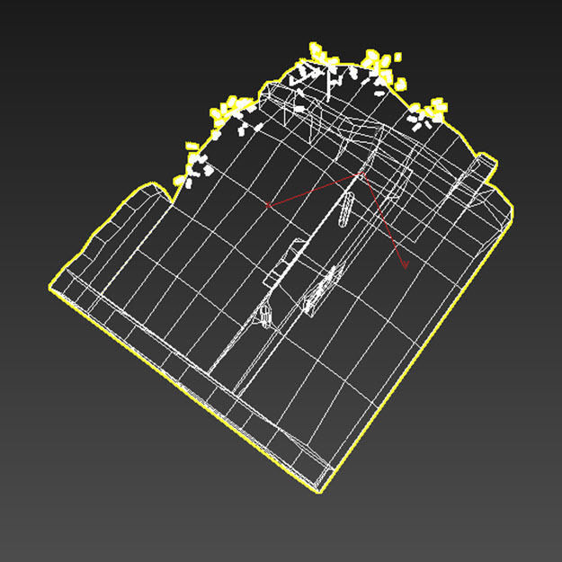 Middle East destroyed house for game num07 3D model_5