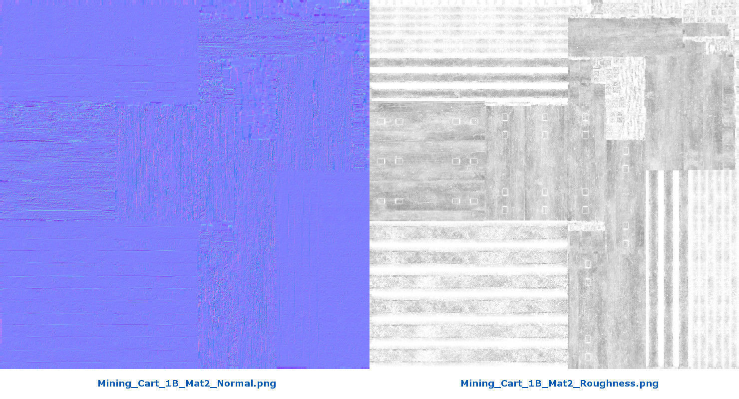 Mining Cart 1B Low-poly 3D model_13