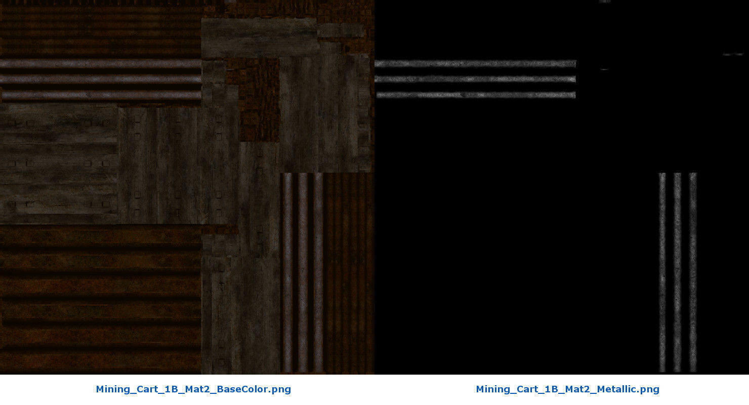 Mining Cart 1B Low-poly 3D model_12