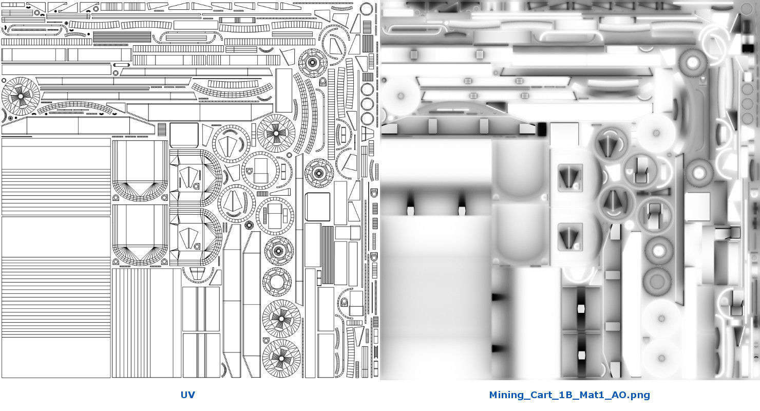 Mining Cart 1B Low-poly 3D model_8