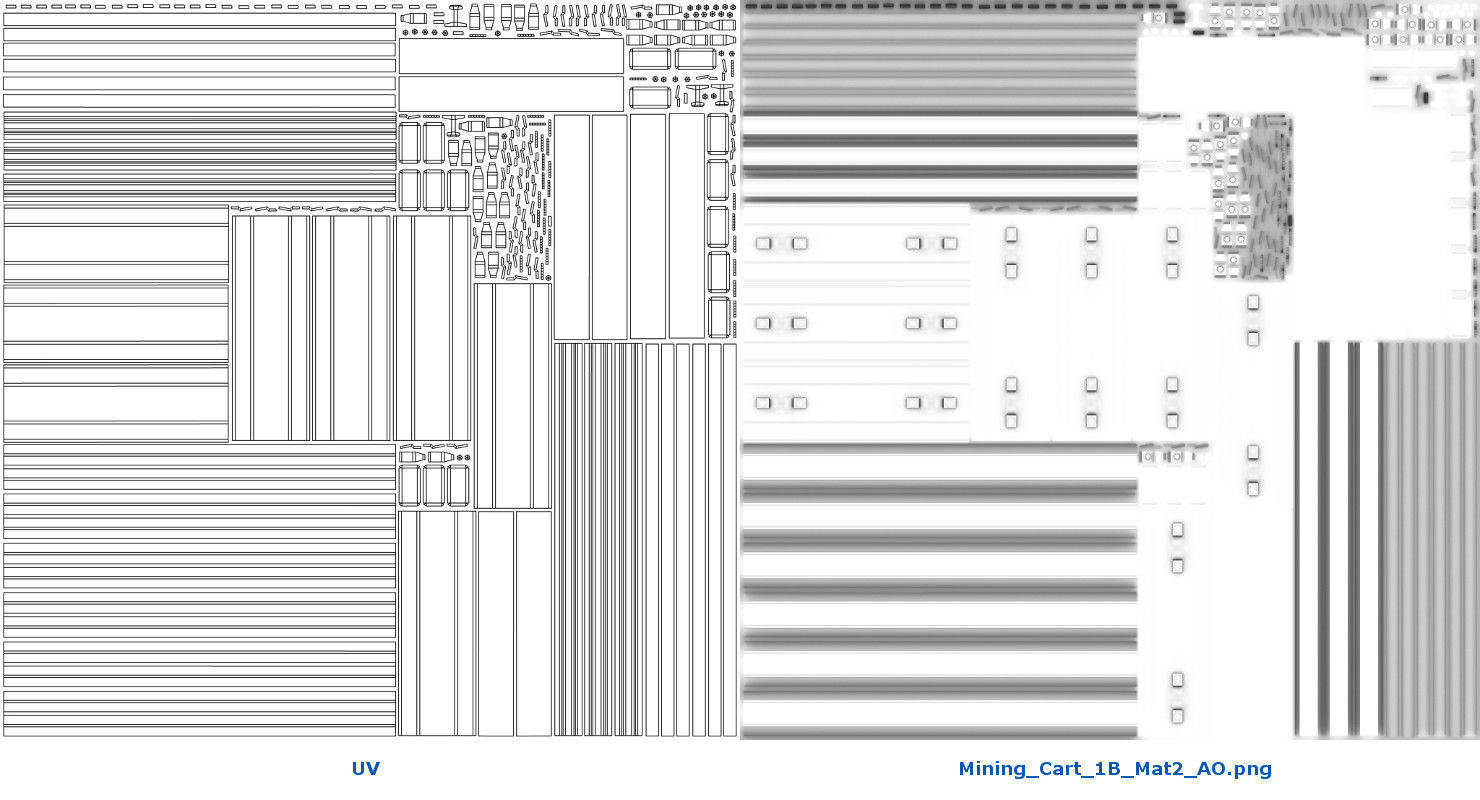 Mining Cart 1B Low-poly 3D model_11