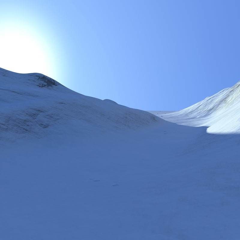 Snowy Mountain 3D model_9