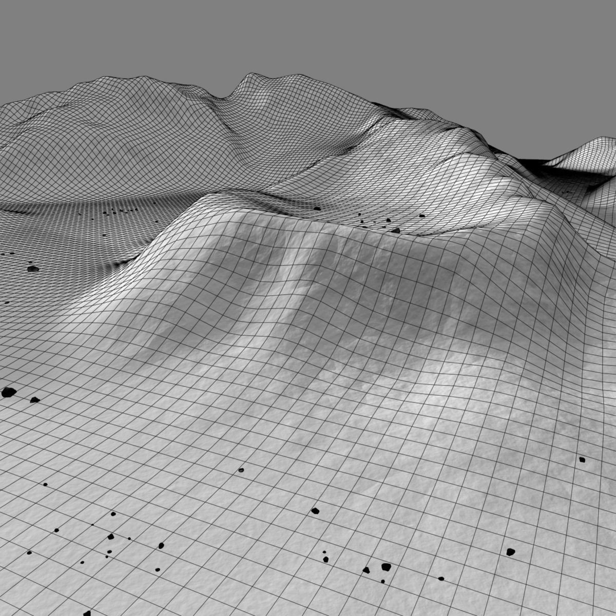 Snowy Mountain 3D model_14