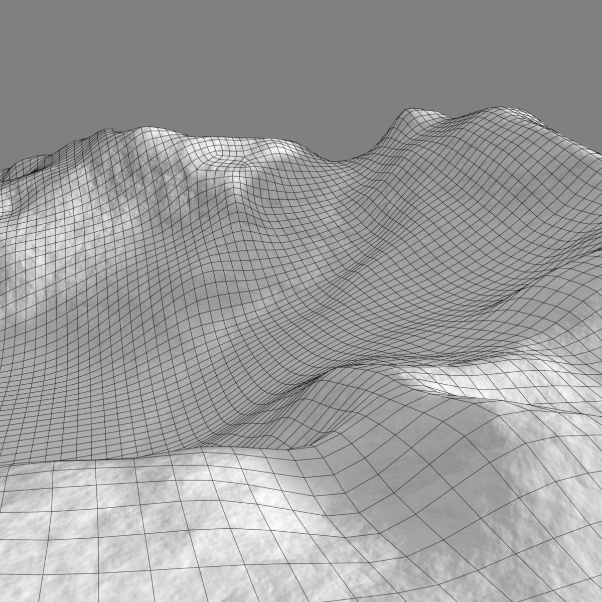 Snowy Mountain 3D model_13
