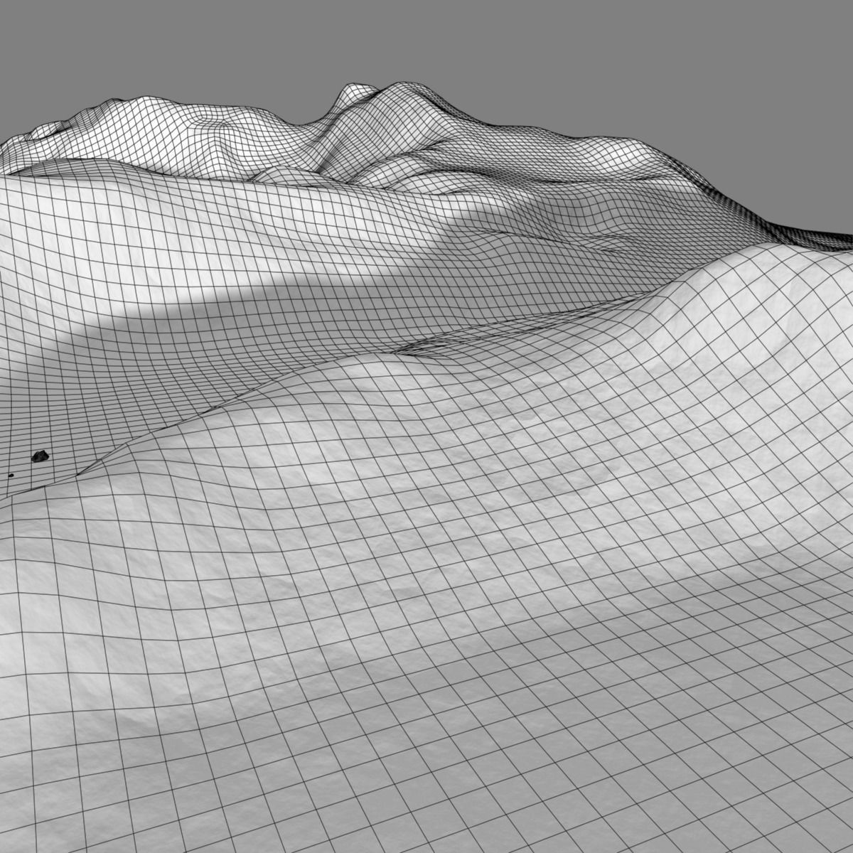 Snowy Mountain 3D model_16