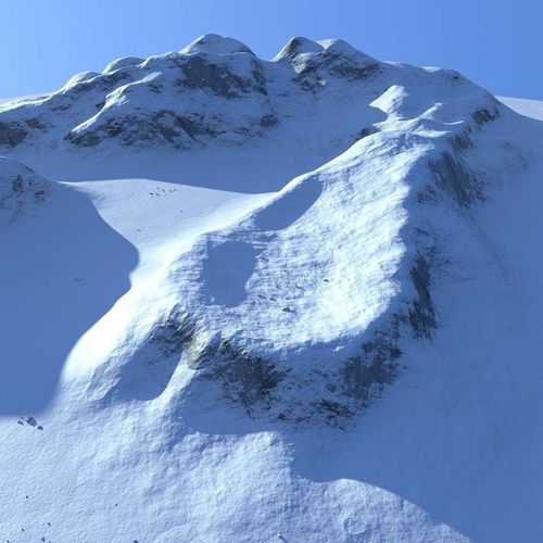 Snowy Mountain 3D model