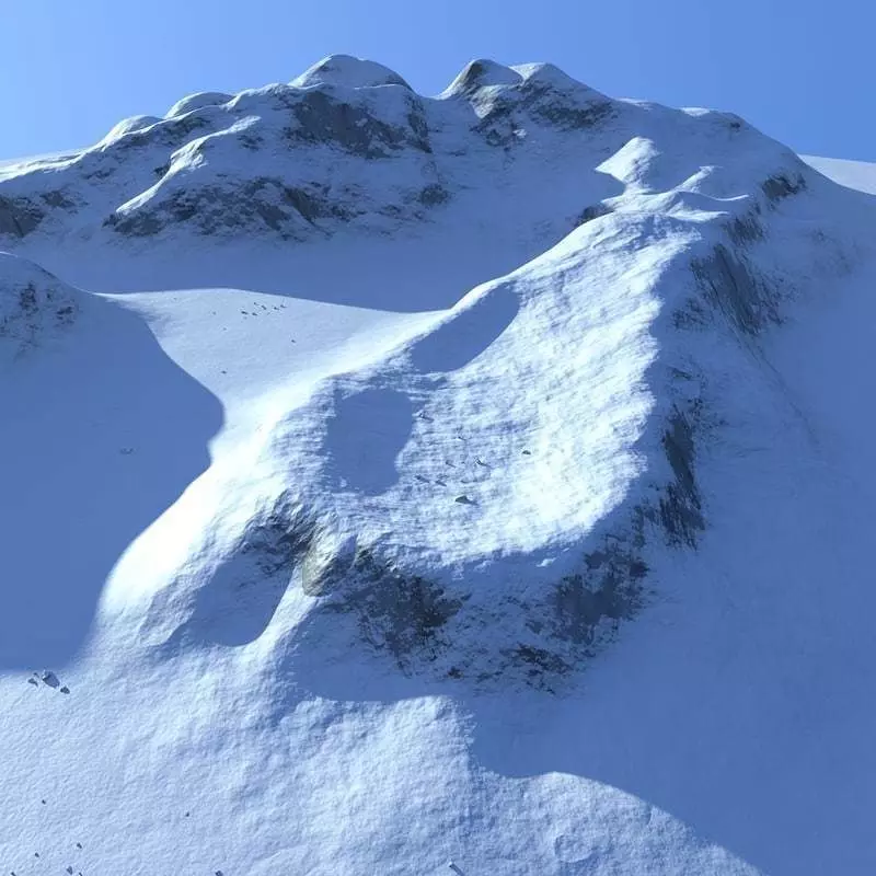 Snowy Mountain 3D model_0