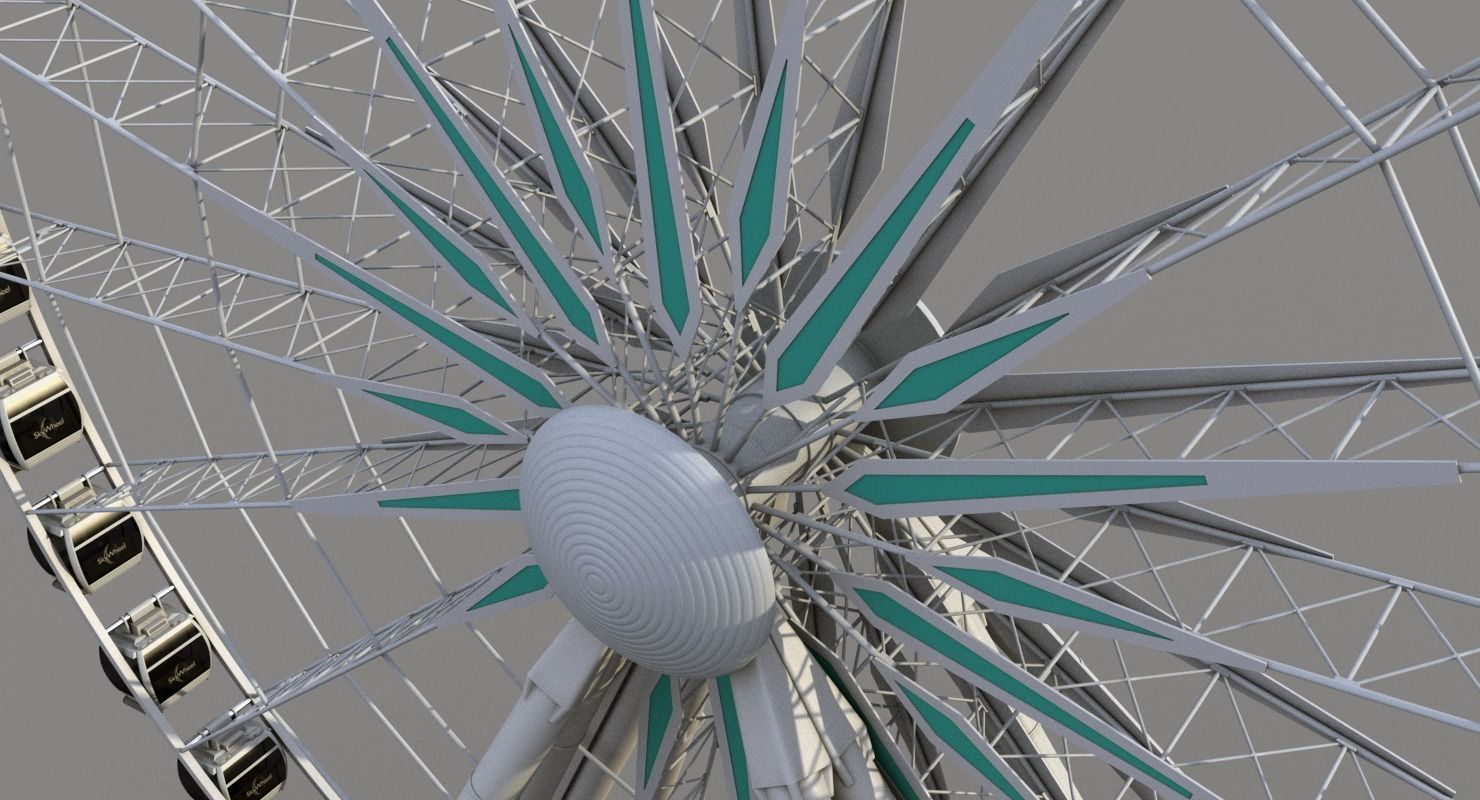 Sky Wheel With Platform Max 3D model_26