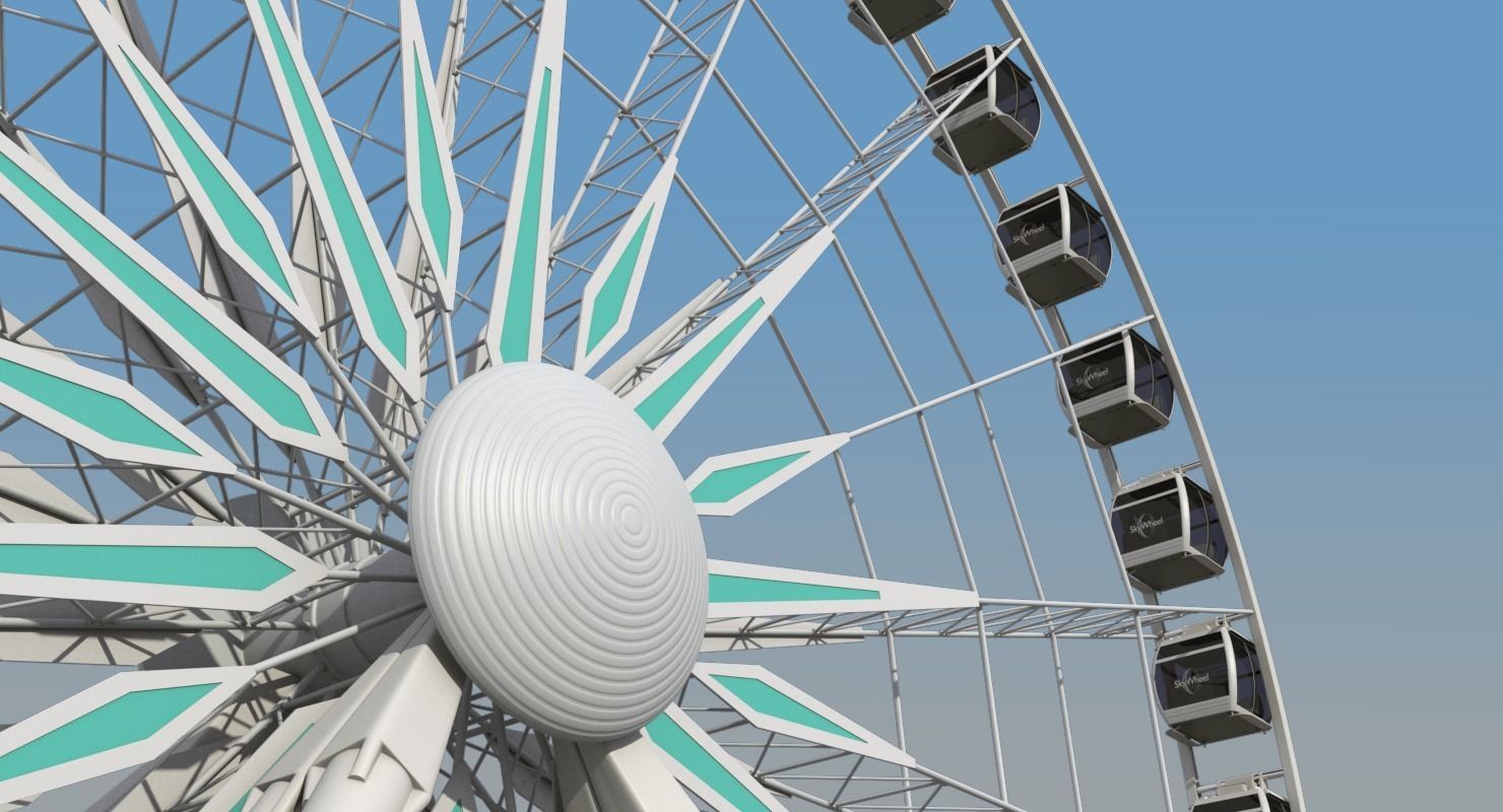 Sky Wheel With Platform Max 3D model_20