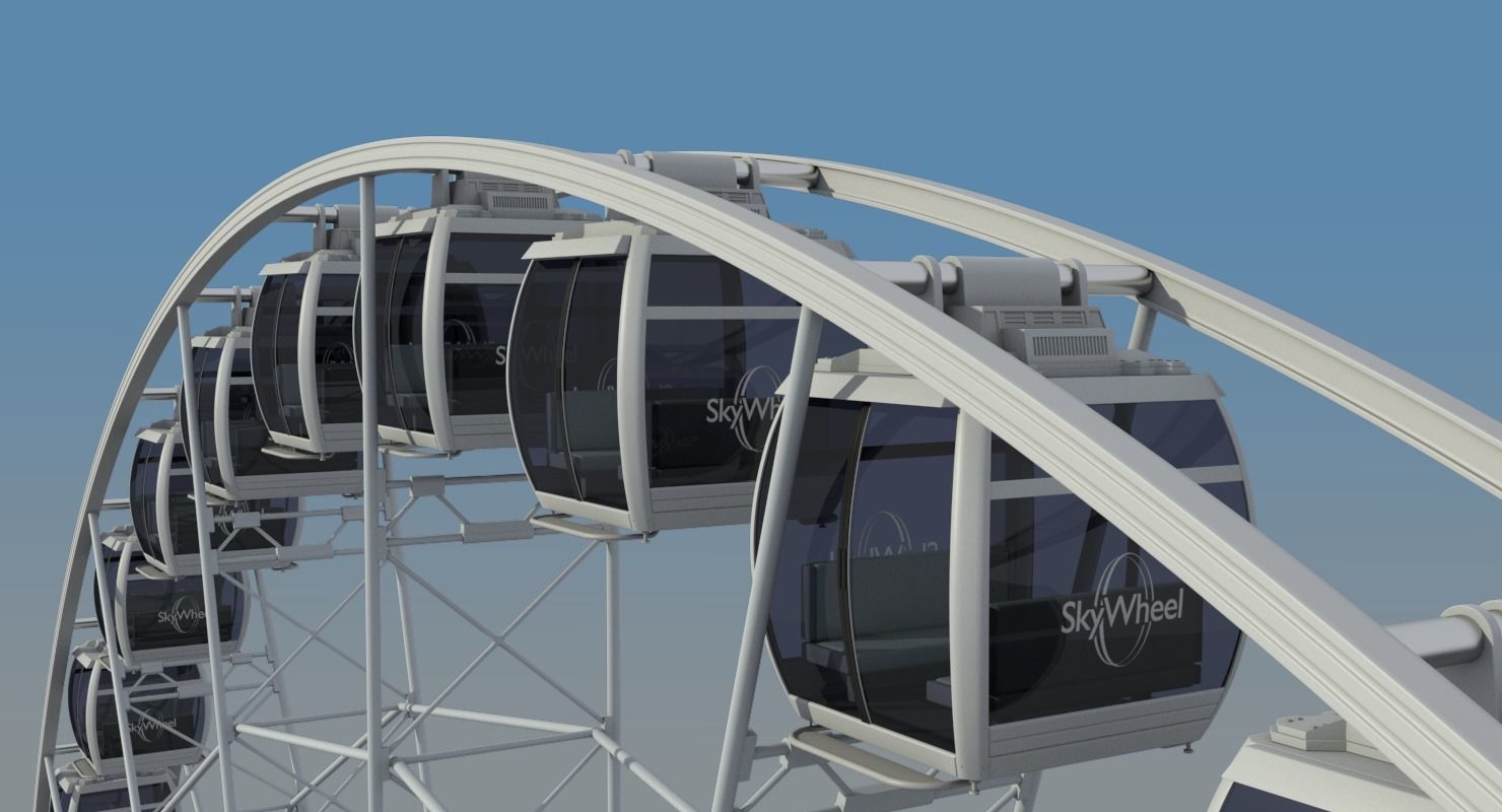 Sky Wheel With Platform Max 3D model_18