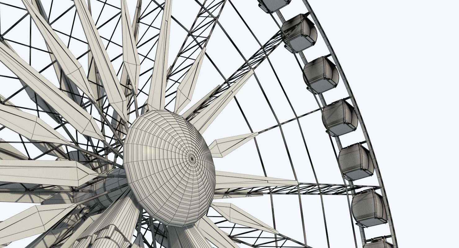 Sky Ferris Wheel 3D model_26