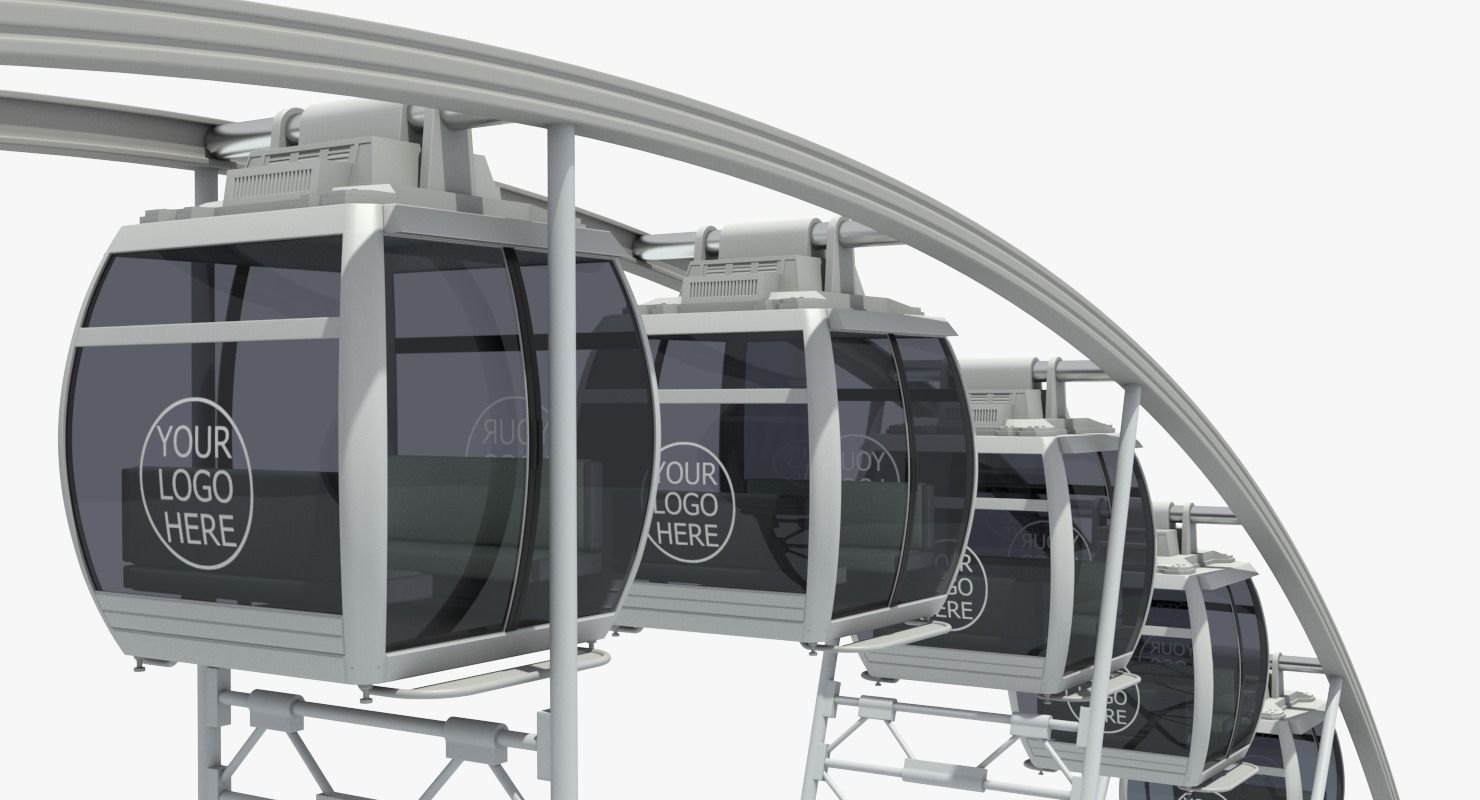 Sky Ferris Wheel 3D model_7