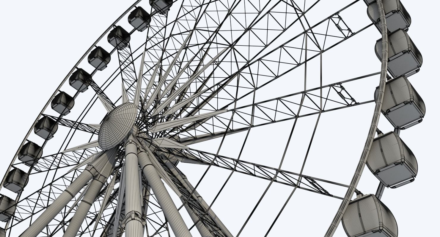 Sky Ferris Wheel 3D model_28