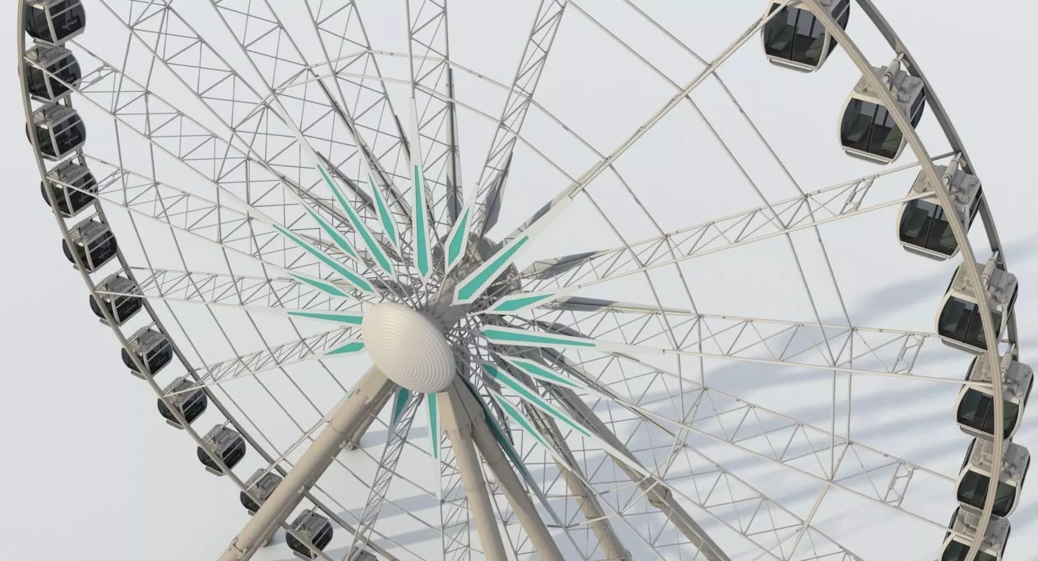 Sky Ferris Wheel 3D model_0