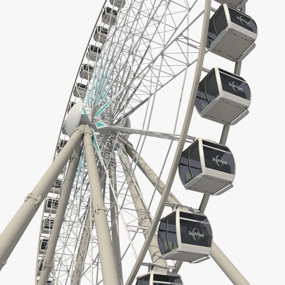 Sky Ferris Wheel 3D model_17