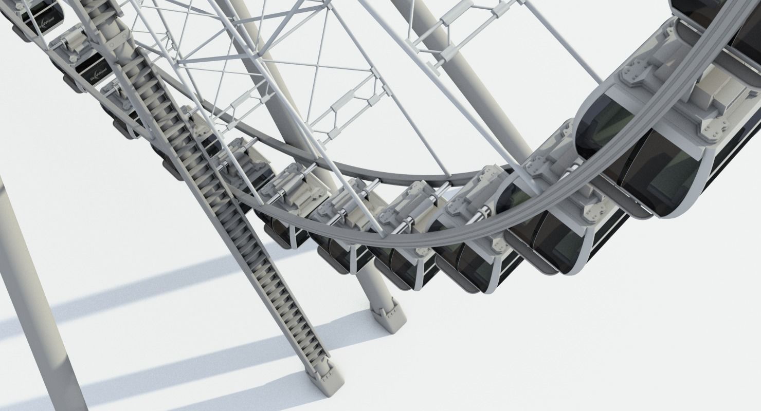 Sky Ferris Wheel 3D model_15