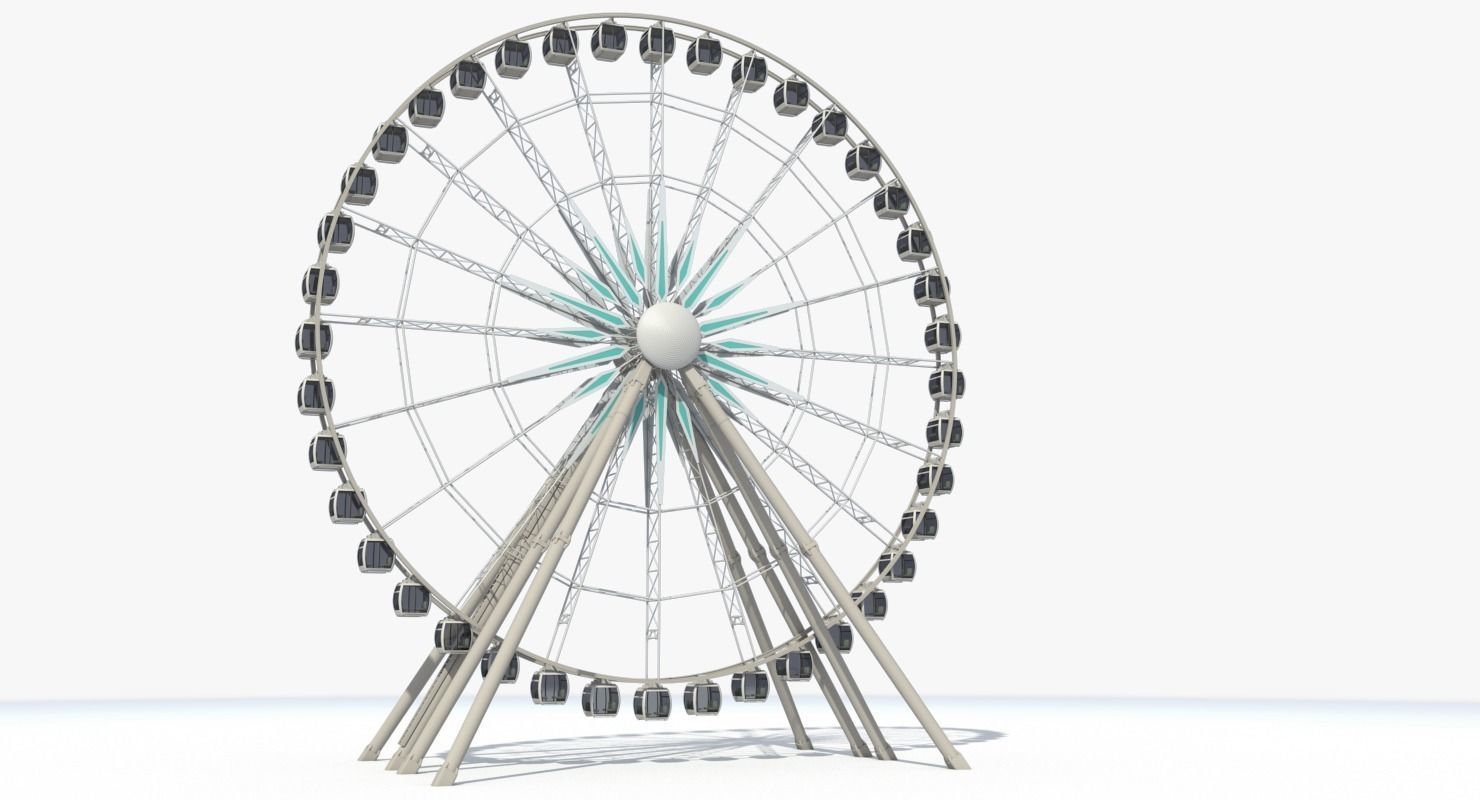 Sky Ferris Wheel 3D model_2