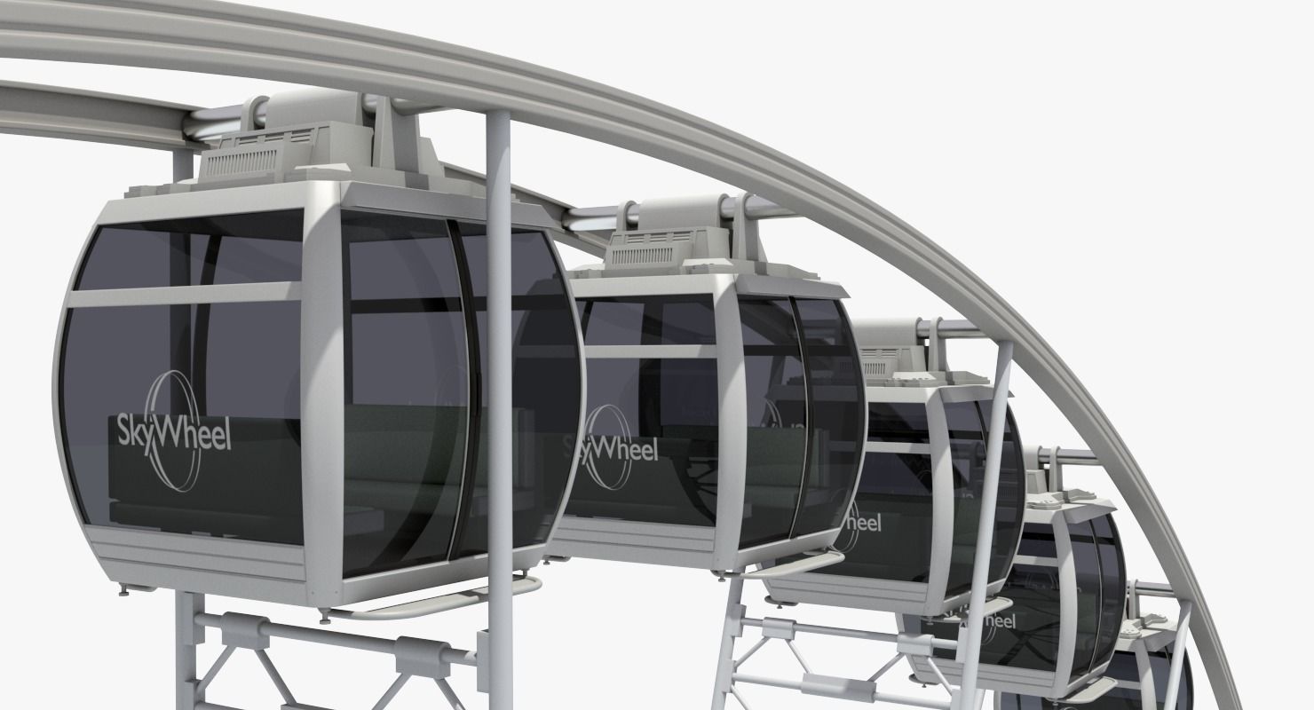 Sky Ferris Wheel 3D model_6
