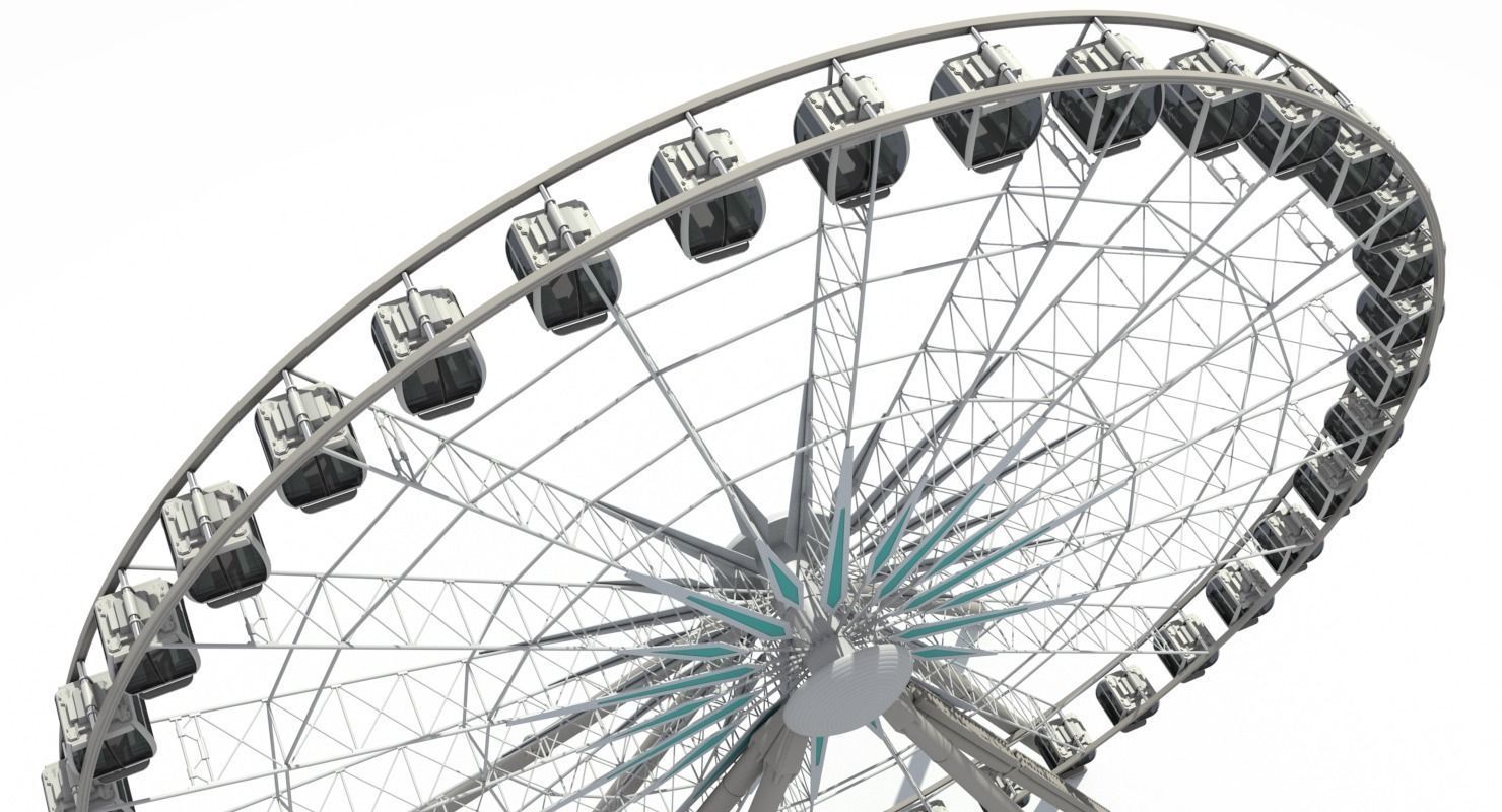 Sky Ferris Wheel 3D model_4