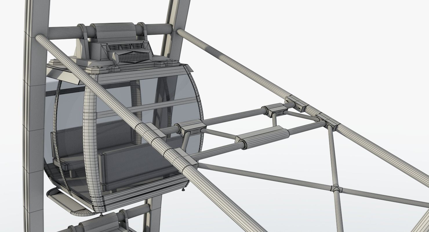 Sky Ferris Wheel 3D model_29