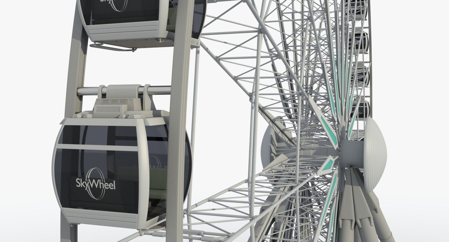 Sky Ferris Wheel 3D model_12