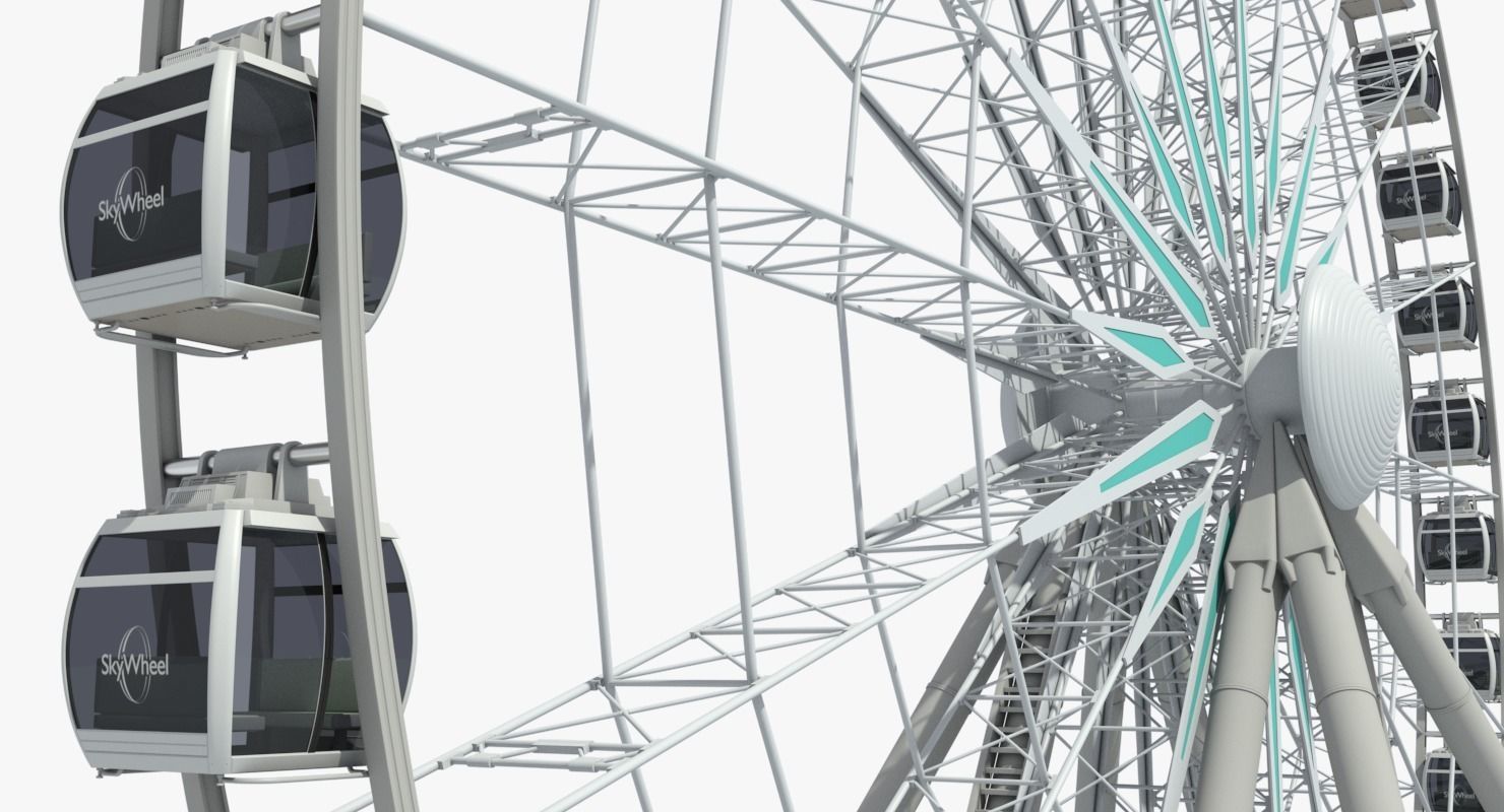 Sky Ferris Wheel 3D model_9