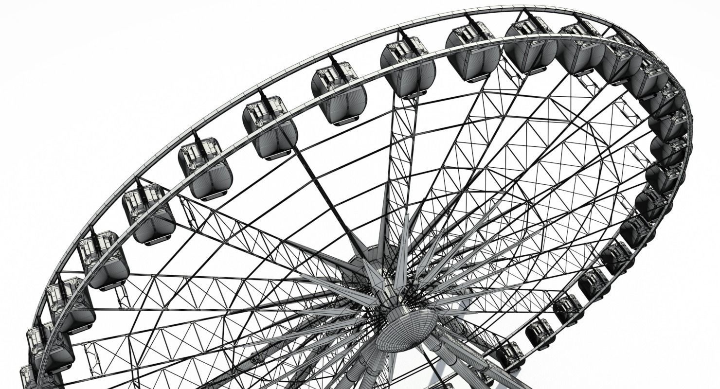 Sky Ferris Wheel 3D model_20