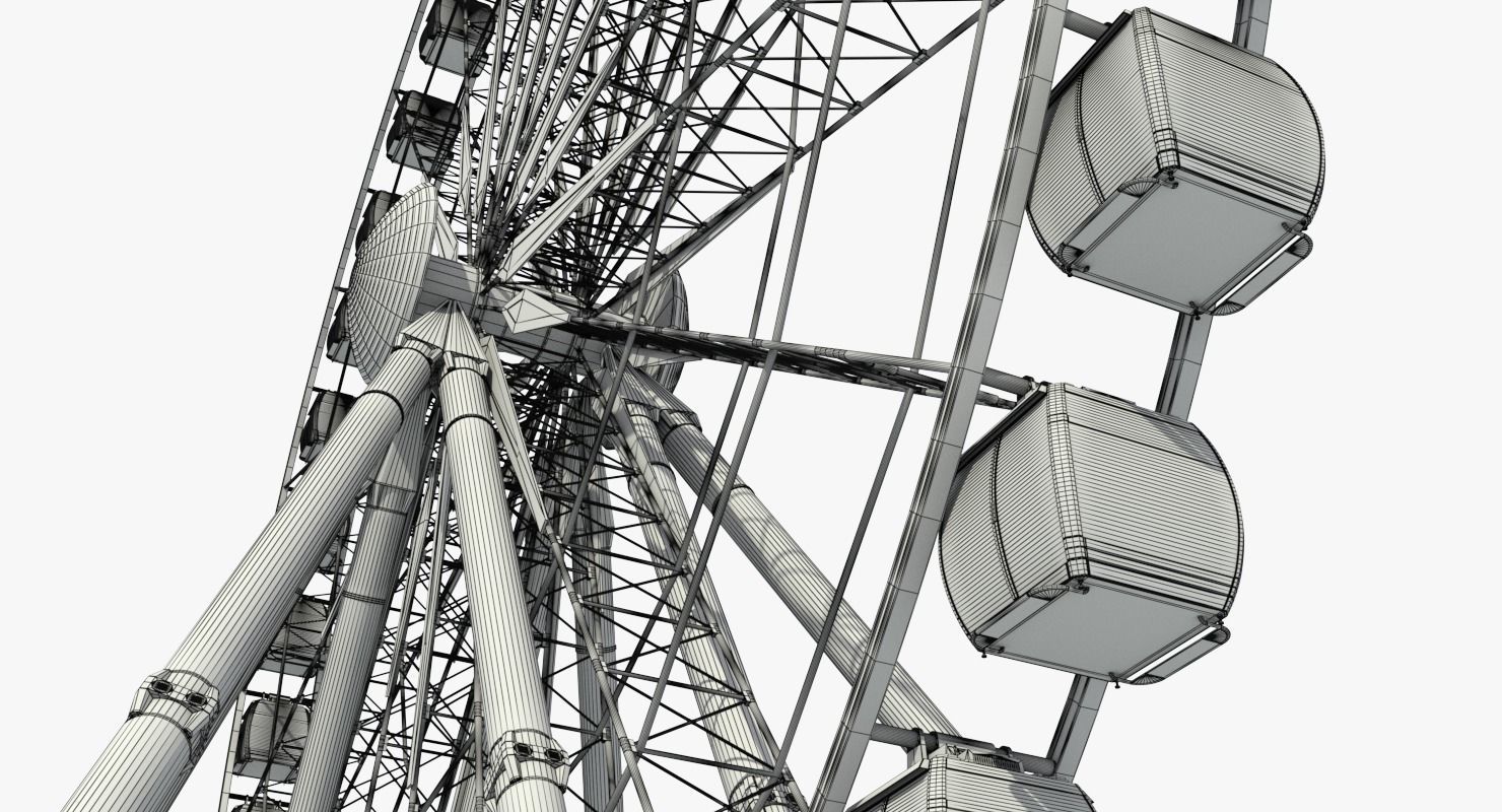 Sky Ferris Wheel 3D model_19