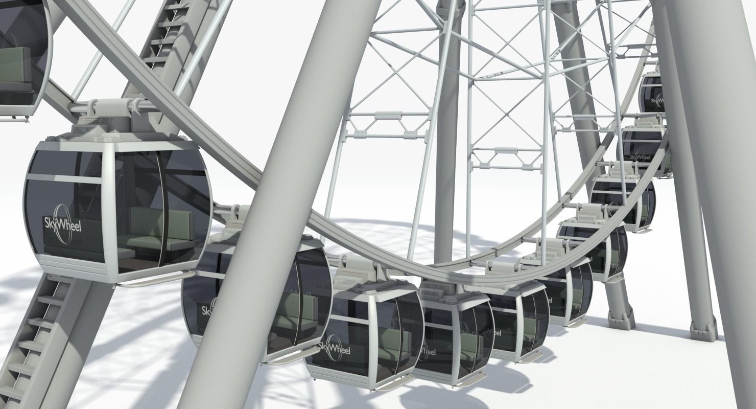 Sky Ferris Wheel 3D model_14