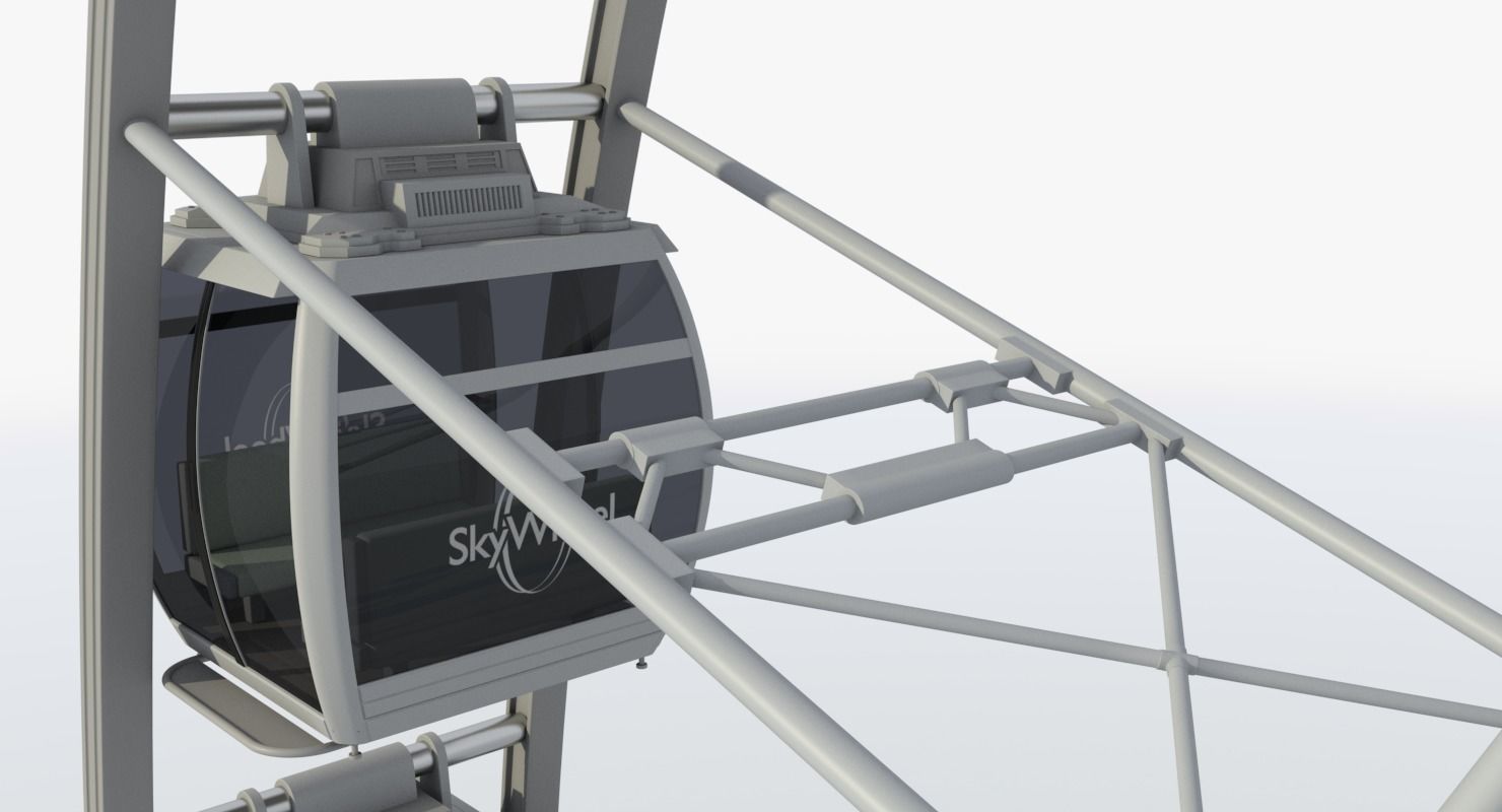 Sky Ferris Wheel 3D model_11