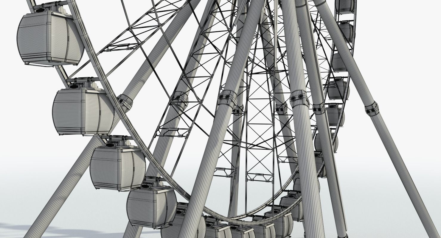 Sky Ferris Wheel 3D model_21