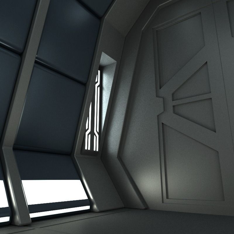 Sci Fi Corridor C 3D model_3