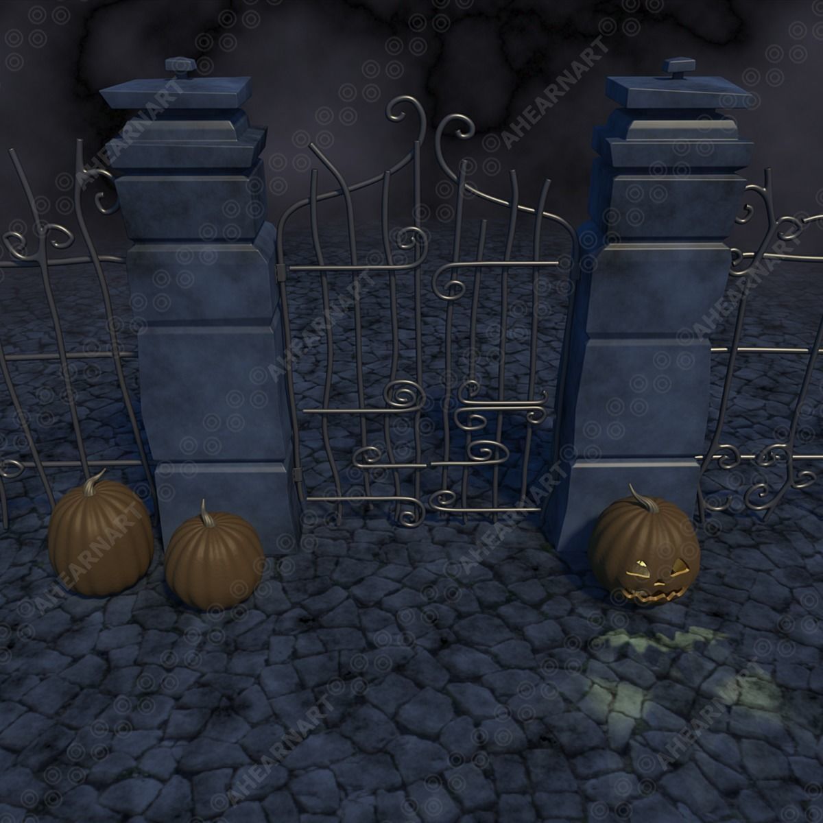 Nightmare Before Christmas Gate 3D model_10