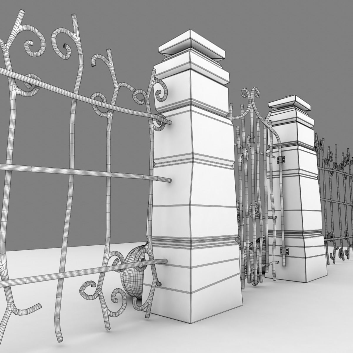 Nightmare Before Christmas Gate 3D model_19