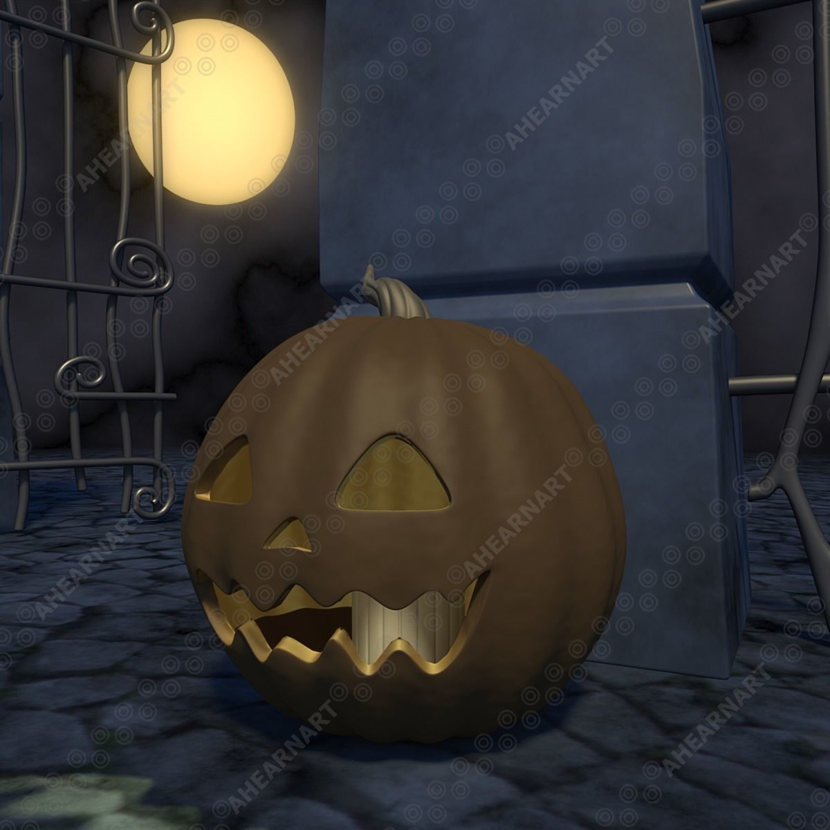 Nightmare Before Christmas Gate 3D model_4