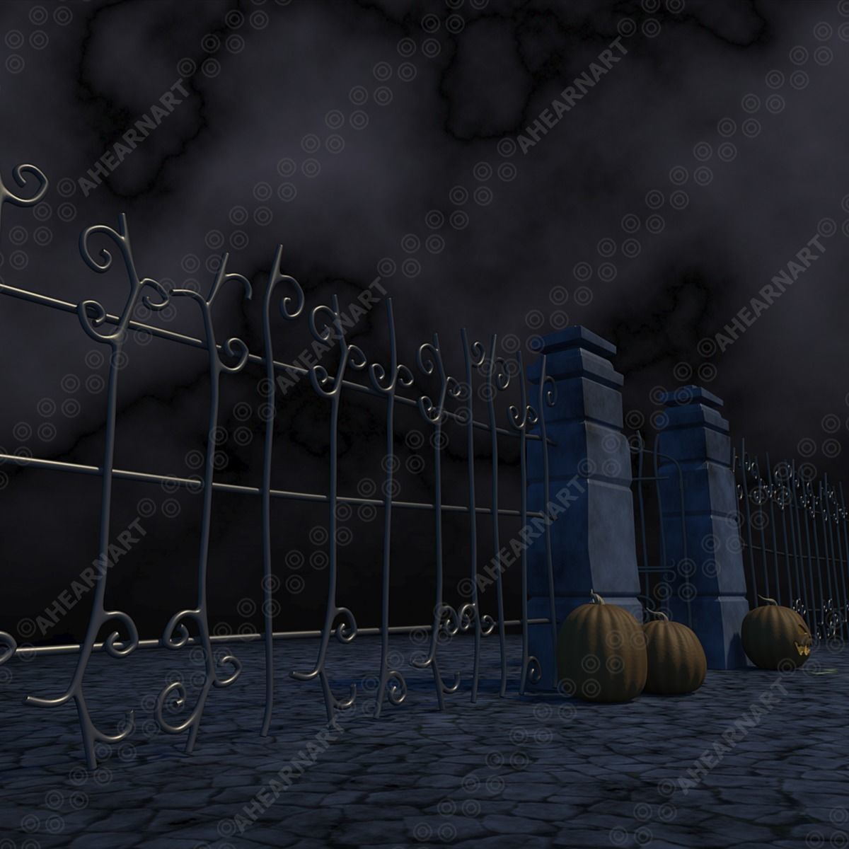 Nightmare Before Christmas Gate 3D model_6