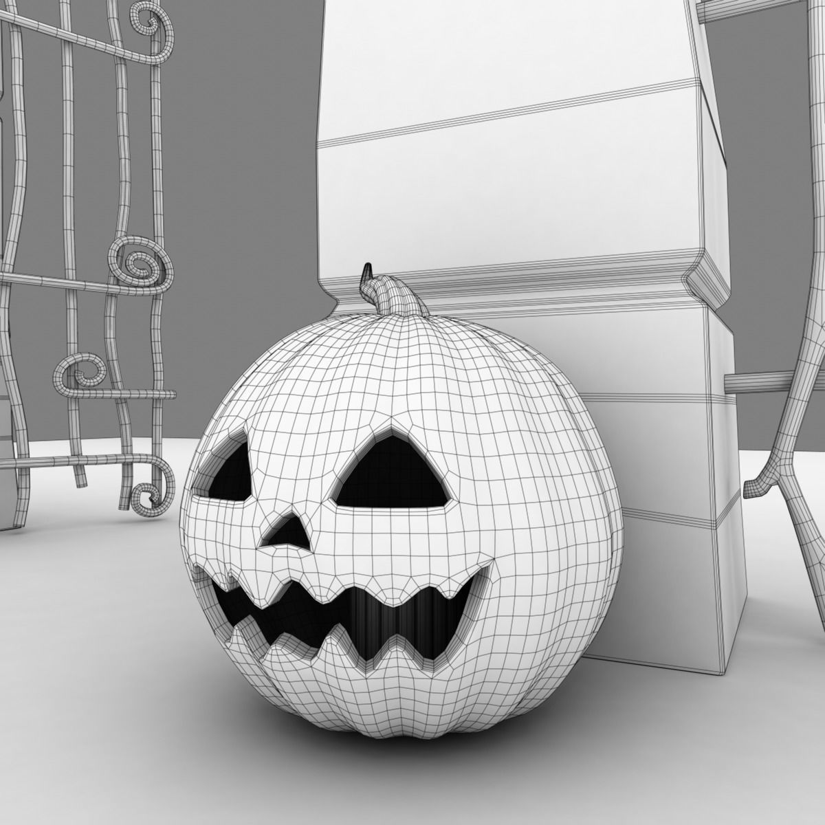 Nightmare Before Christmas Gate 3D model_17